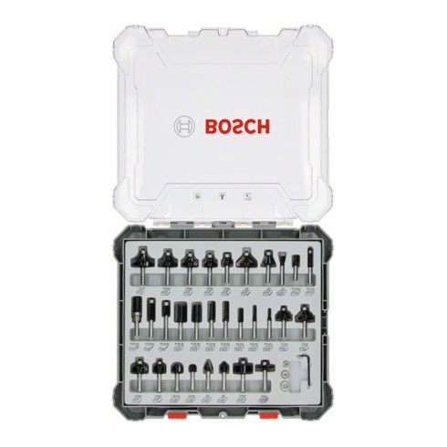 Bosch frezenset 6 mm schacht 30 stuks