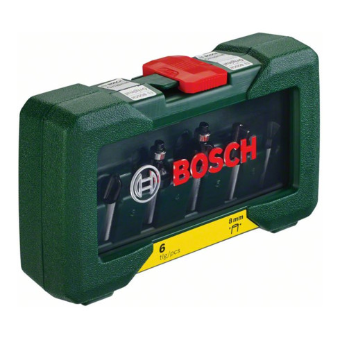 Bosch frezenset-HM, 6 stuks, diameter: 8 mm schacht