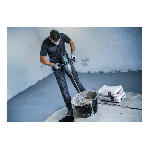 Bosch Frusta di miscelazione per impastatrice manuale, 120mm 590mm 15-25 kg M14, verso l'alto