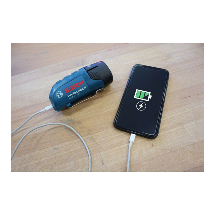 Bosch GAA 12V-21 lader, USB-laadadadapter, laadstroom van 2,1A