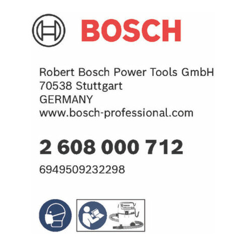 Bosch GAS 12-25,15 Schlauch, 3m