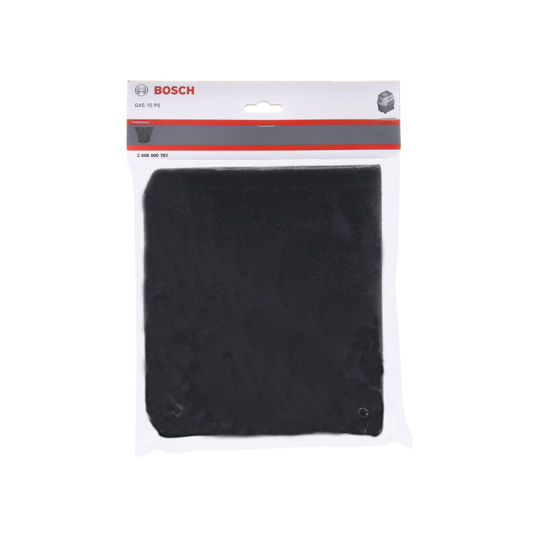 Bosch GAS 15 Schaumstofffilter-closed one side