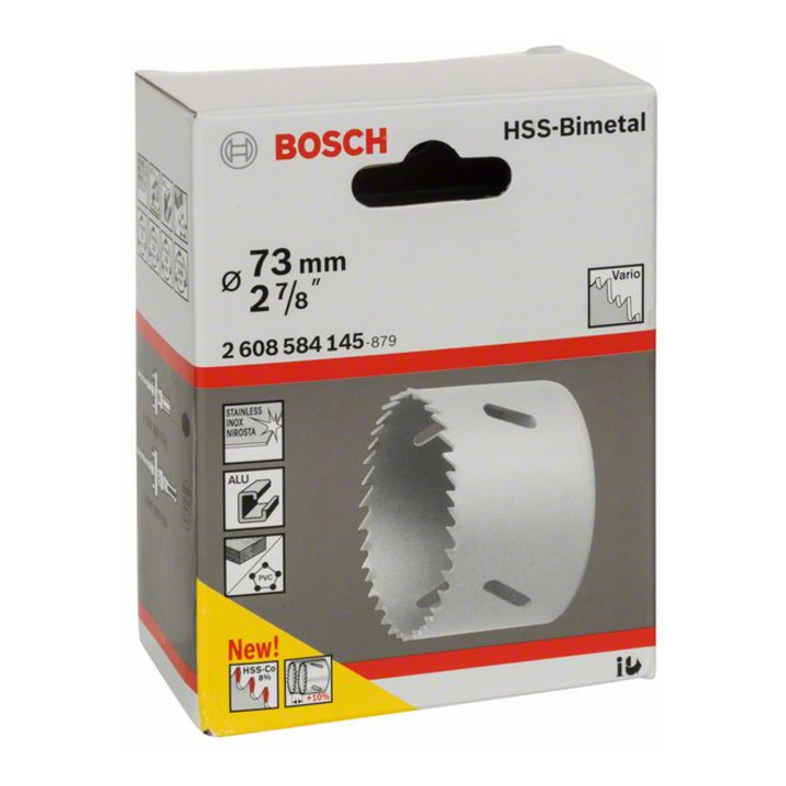 Bosch gatzaag HSS Bimetaal voor standaardadapter 73 mm 2 7/8"