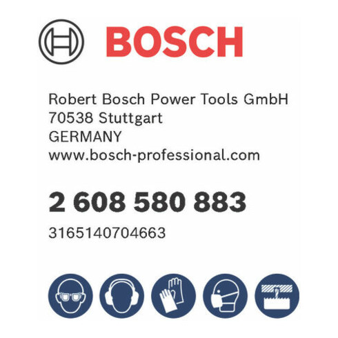 Bosch gatzaagset koffer leeg voor zaagdiepte minder dan 45 mm