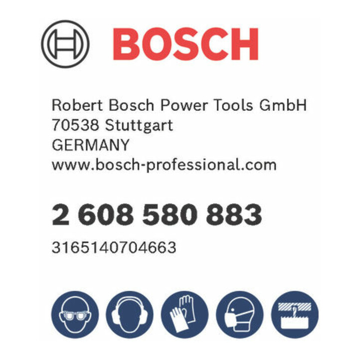Bosch gatzaagset koffer leeg voor zaagdiepte minder dan 45 mm