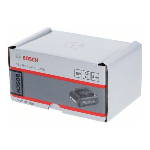 Bosch Batteria a scomparsa GBA 18V 4,0Ah ProCore