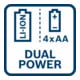 Bosch GCL 2-50 C combilaser met 4 x 1,5 V LR6 (AA) batterijen RM 2 accu adapter