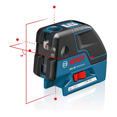 Bosch GCL 25 combi laser met beschermhoes en BT 150 bouwstatief