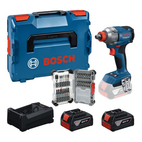 Bosch GDX 18V-285 Clé à chocs sans fil 2x 5,0Ah Impact Control 31 pièces