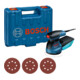 Bosch GEX 125-1 AE excentrische schuurmachine, met 3 x C470 schuurvellen, in werkmanskoffer-1