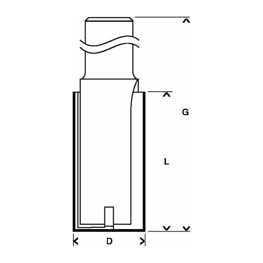 Bosch groeffrees Expert for Wood 12 mm D1 8 mm L 31,8 mm G 76 mm