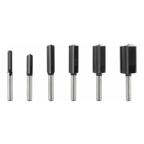 Bosch groeffrees set 6 mm schacht 6 stuks