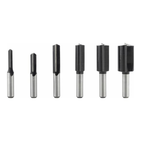 Bosch groeffrees set 8 mm schacht 6 stuks