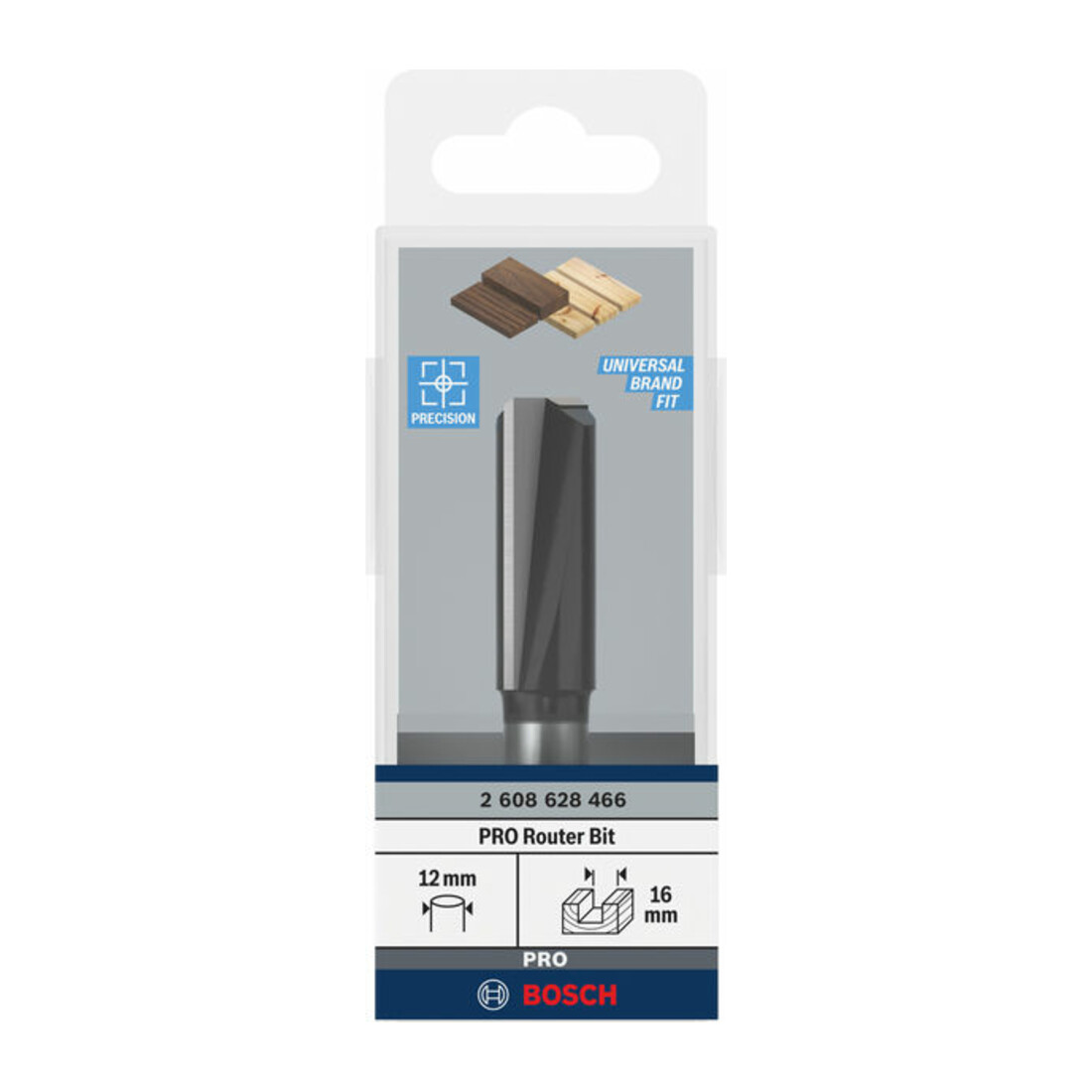 Bosch groeffrees Standard for Wood 12 mm D1 16 mm L 40 mm G 81 mm