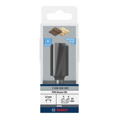 Bosch groeffrees Standard for Wood 12 mm D1 25 mm L 40 mm G 81 mm