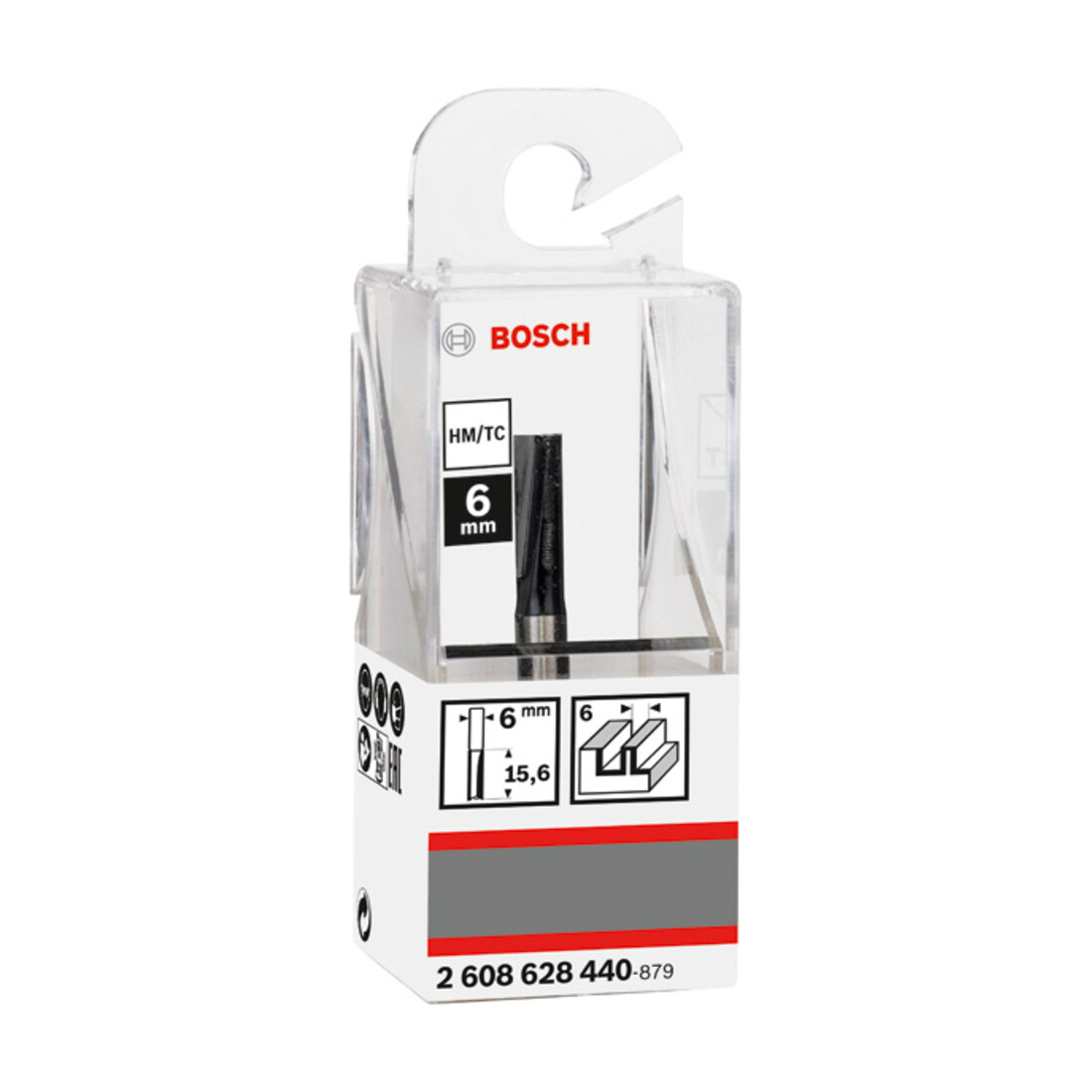 Bosch groeffrees Standard for Wood 6 mm D1 19 mm L 19,58 mm G 51 mm