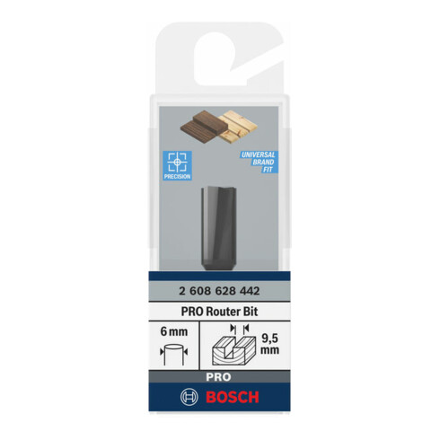 Bosch groeffrees Standard for Wood 6 mm D1 9,5 mm L 19,5 mm G 51 mm