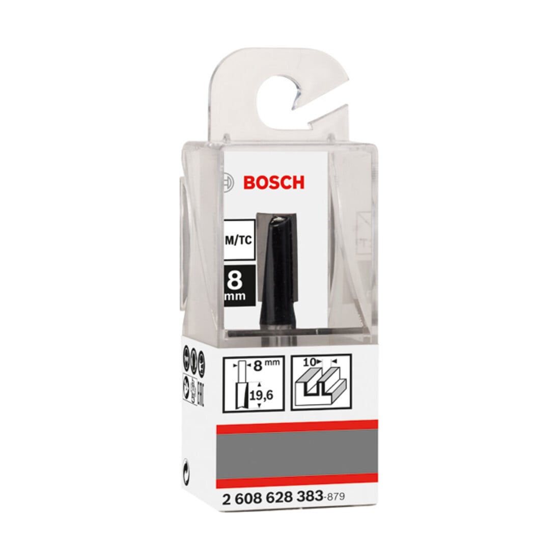 Bosch groeffrees Standard for Wood 8 mm D1 10 mm L 20 mm G 51 mm