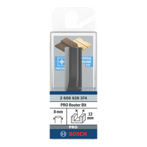 Bosch groeffrees Standard for Wood 8 mm D1 12 mm L 32 mm G 62 mm