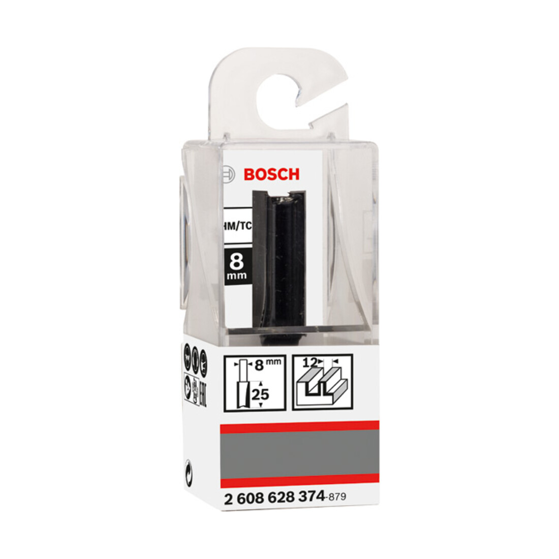 Bosch groeffrees Standard for Wood 8 mm D1 12 mm L 32 mm G 62 mm