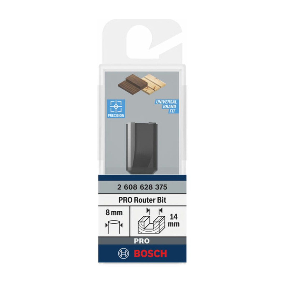 Bosch groeffrees Standard for Wood 8 mm D1 14 mm L 20 mm G 51 mm