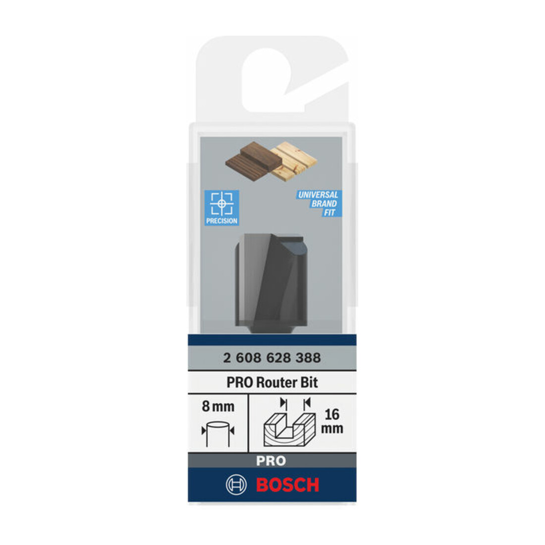 Bosch groeffrees Standard for Wood 8 mm D1 16 mm L 20 mm G 51 mm