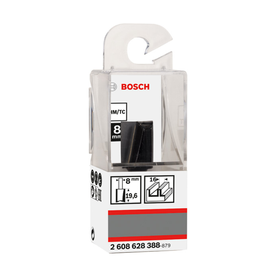Bosch groeffrees Standard for Wood 8 mm D1 16 mm L 20 mm G 51 mm