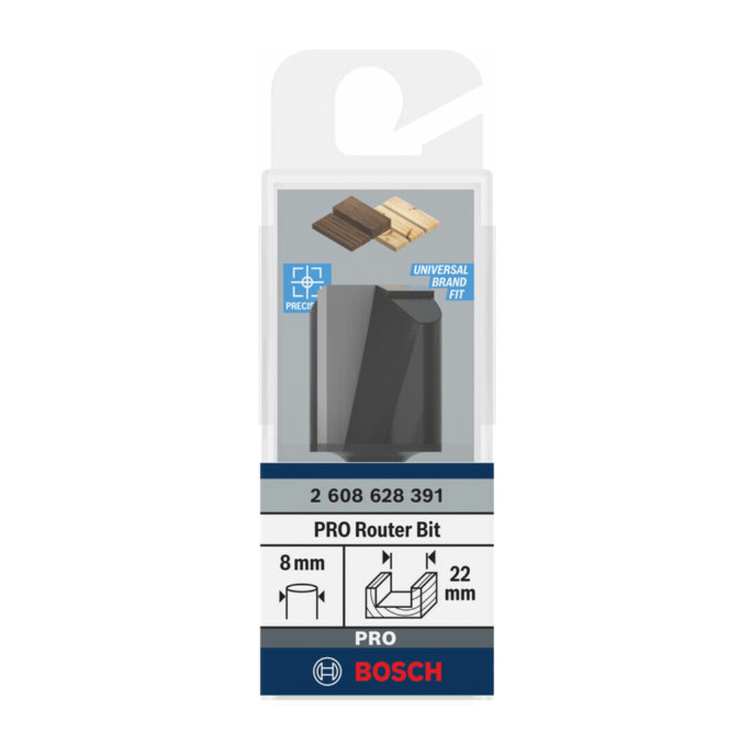 Bosch groeffrees Standard for Wood 8 mm D1 22 mm L 25 mm G 56 mm