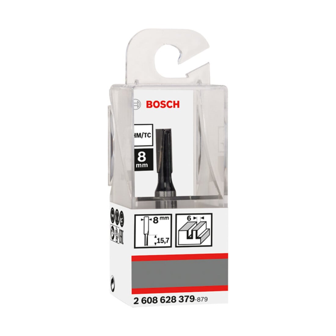 Bosch groeffrees Standard for Wood 8 mm D1 6 mm L 16 mm G 48 mm