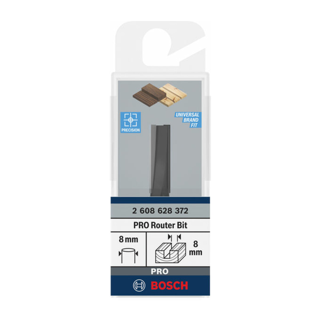 Bosch groeffrees Standard for Wood 8 mm D1 8 mm L 25,4 mm G 56 mm