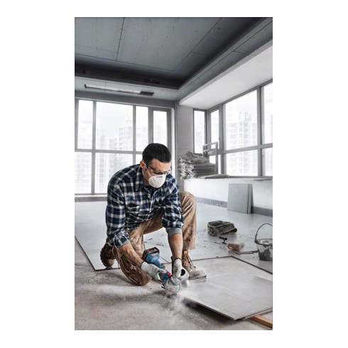 Bosch GWS 18V-7 accu haakse slijper in L-BOXX