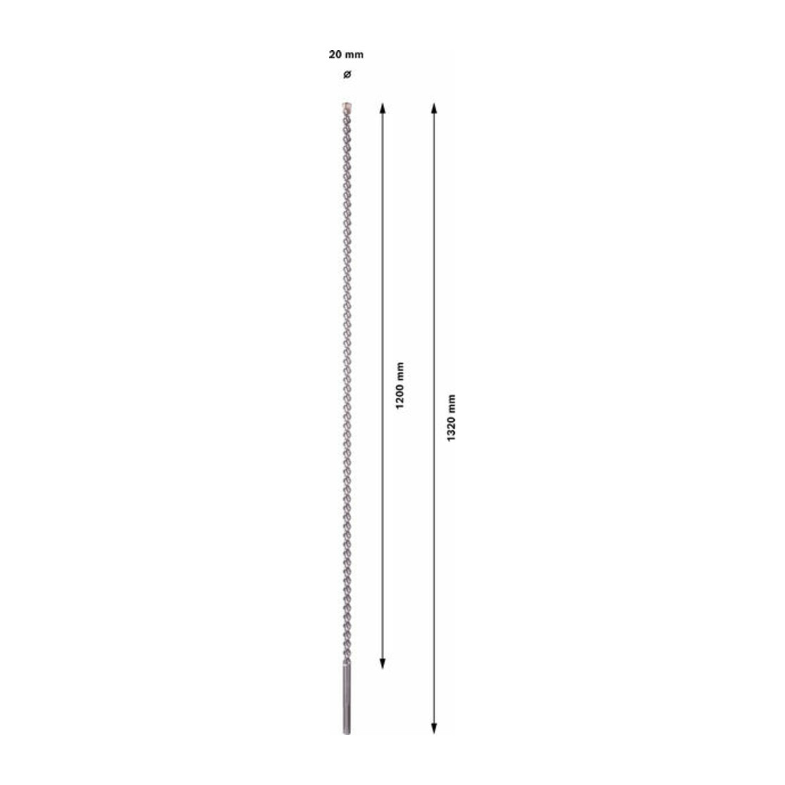 Bosch hamerboor SDS max-7 20 x 1200 x 1320 mm