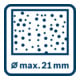 Bosch hamerboormachine met SDS plus GBH 2-21 met 1x boor SDS plus 6/8/10 mm