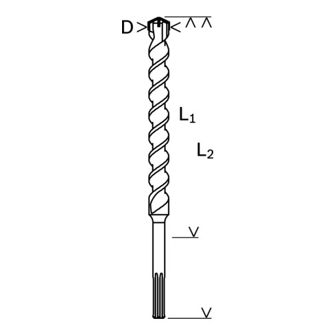 Bosch hamerboor SDS max-4 24 x 200 x 320 mm