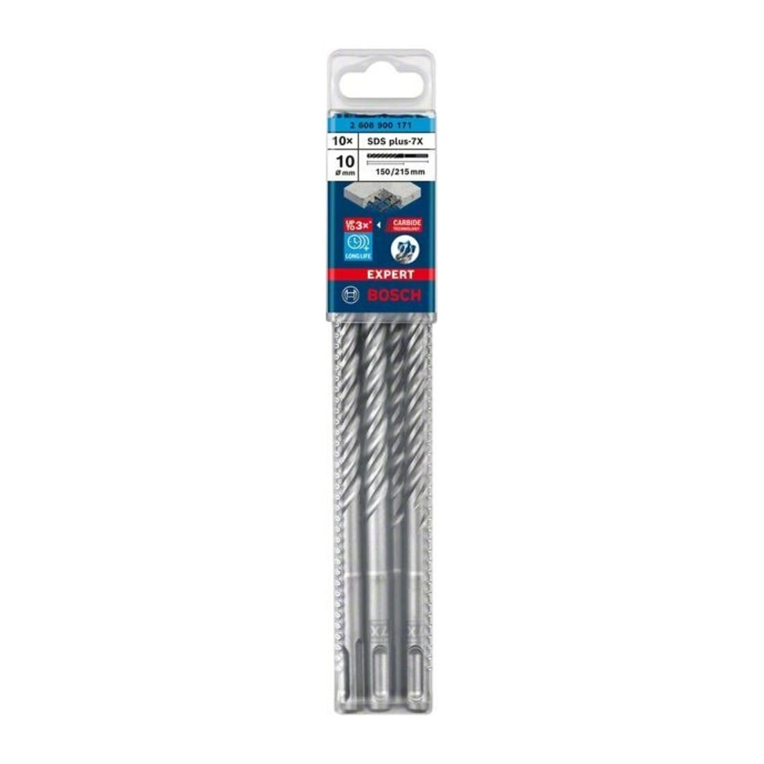Bosch Hammerbohrer EXPERT 10x150x215mm VE à 10 Stück SDS plus-7X