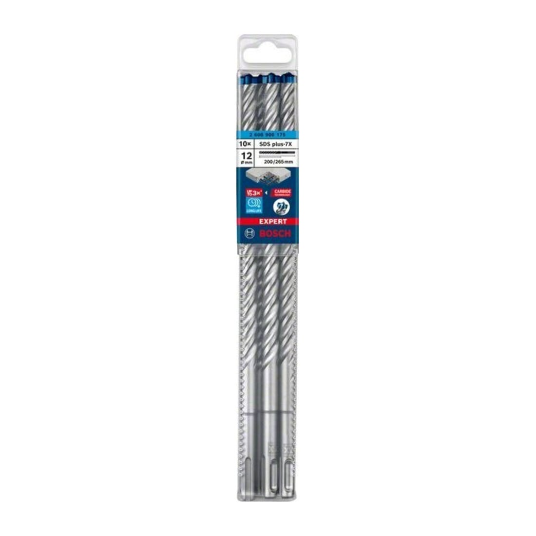 Bosch Hammerbohrer EXPERT 12x200x265mm VE à 10 Stück SDS plus-7X