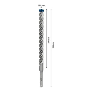 Bosch Hammerbohrer EXPERT 16x200x265mm VE à 10 Stück SDS plus-7X