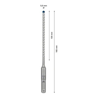 Bosch Hammerbohrer EXPERT 5x100x165mm VE à 30 Stück SDS plus-7X