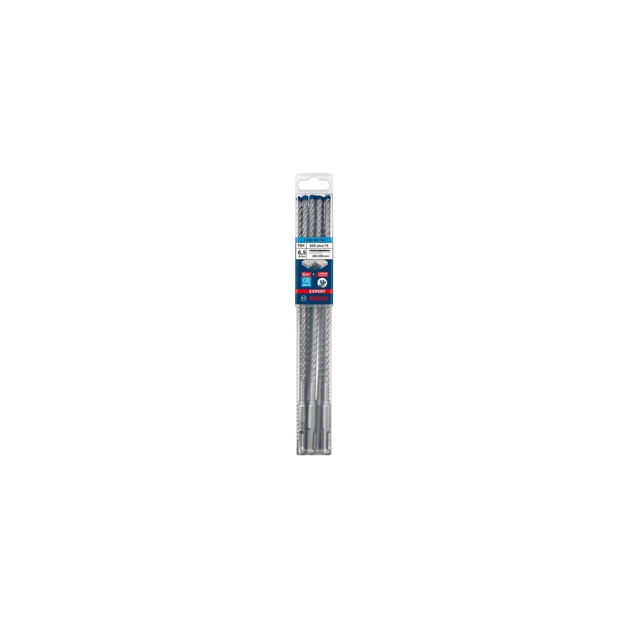 BOSCH Hammerbohrer EXPERT 6,5x200x265mm VE à 10 Stück SDS plus-7X