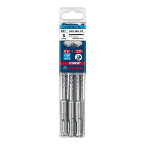 Bosch Hammerbohrer EXPERT 6x100x165mm VE à 10 Stück SDS plus-7X