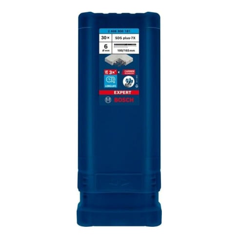 Bosch Hammerbohrer EXPERT 6x100x165mm VE à 30 Stück SDS plus-7X