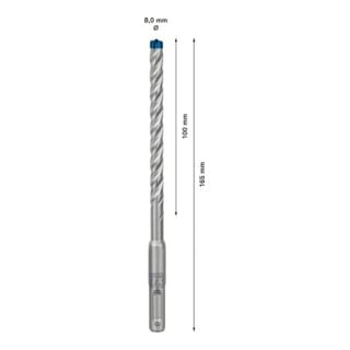 Bosch Hammerbohrer EXPERT 8x100x165mm VE à 10 Stück SDS plus-7X