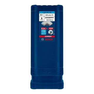 Bosch Hammerbohrer EXPERT 8x100x165mm VE à 50 Stück SDS plus-7X