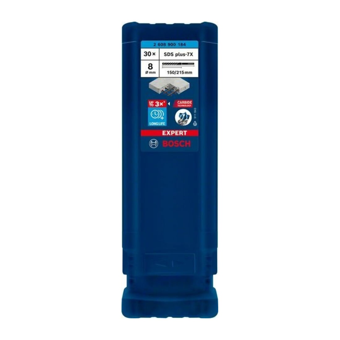 Bosch Hammerbohrer EXPERT 8x150x215mm VE à 30 Stück SDS plus-7X