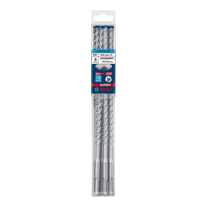 Bosch Hammerbohrer EXPERT 8x200x265mm VE à 10 Stück SDS plus-7X