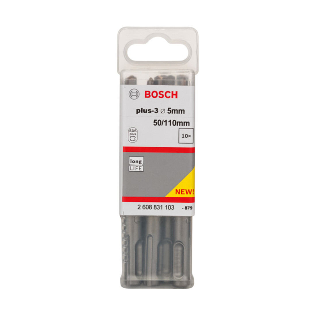 Bosch Hammerbohrer  plus-3, 5x50x110mm 10 Stk.