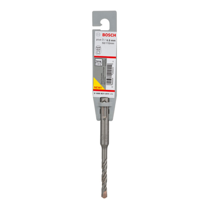 Bosch Hammerbohrer  plus-3, 6,5x50x110mm
