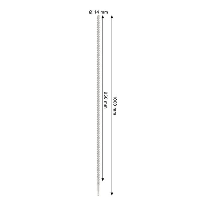 Bosch Hammerbohrer PRO SDS plus-5X 14 x 950 x 1000 mm