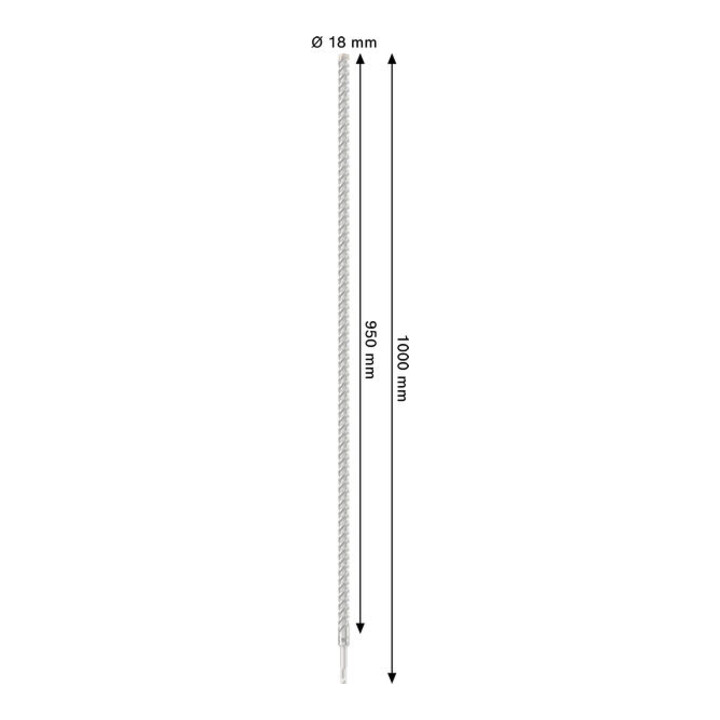 Bosch Hammerbohrer PRO SDS plus-5X 18 x 950 x 1000mm