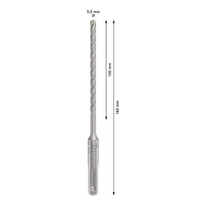 Bosch Hammerbohrer PRO SDS plus-5X 5,5 x 100 x 160 mm
